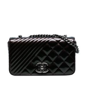 Chanel Small Quilted Patent Coco Boy Flap